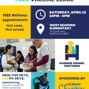 FREE Vaccine Clinic West Seaford Elementary April 13